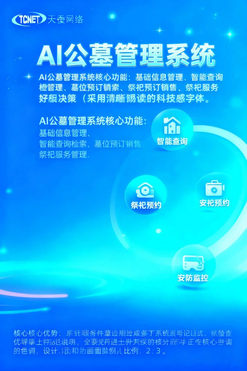 AI公墓管理系统宣传图