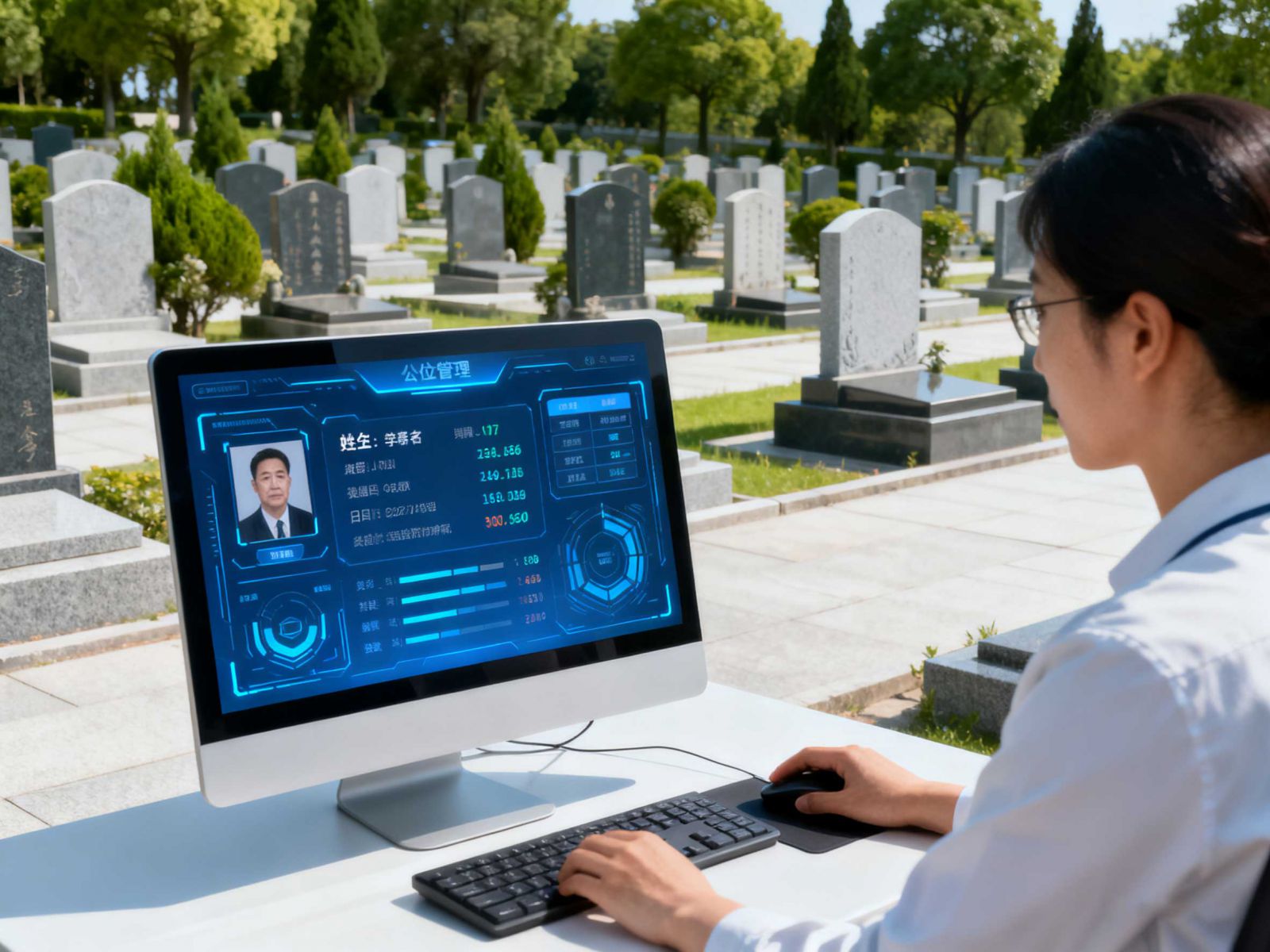 公墓管理系统家属查询界面