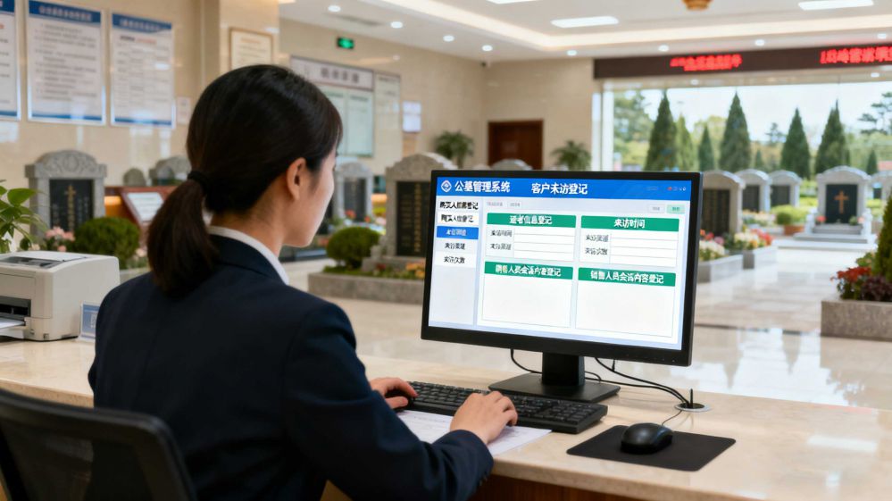 公墓管理系统中 “客户来访登记”筑牢服务根基，赋能精准运营​