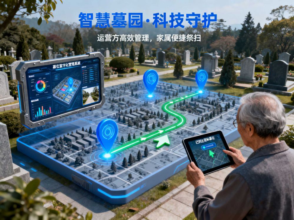 GPS导航定位公墓管理系统