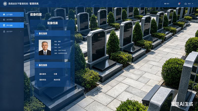 精细化管理提质，公墓管理系统中瓷像管理的场景创新与实践