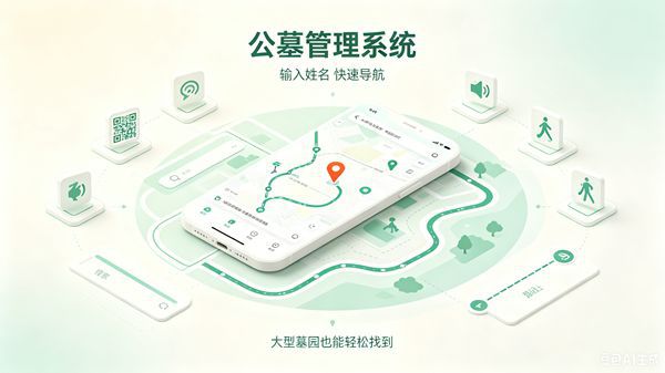一分钟精准寻墓！公墓管理系统打造暖心智慧祭扫服务